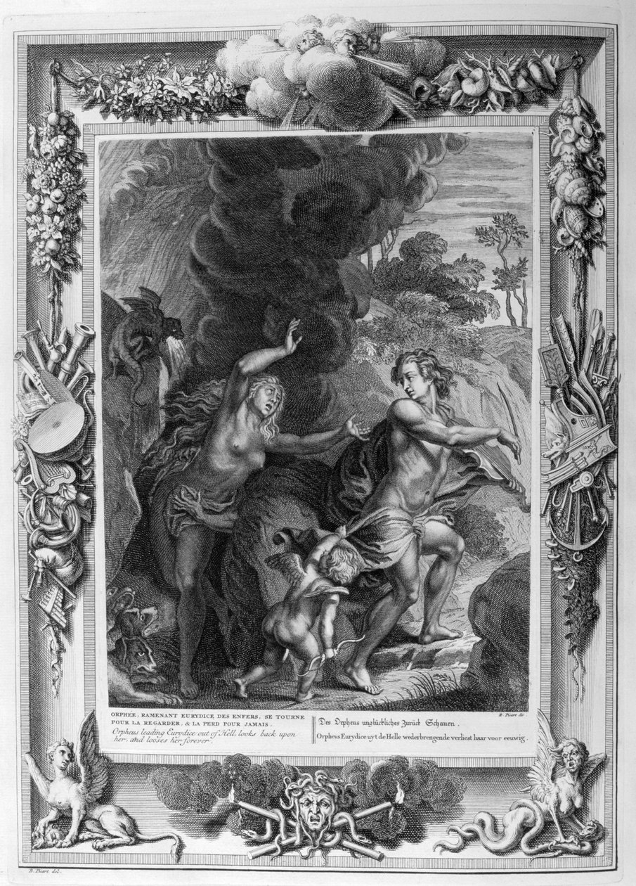 Legende von Orpheus und Eurydike von Leonard Gaultier