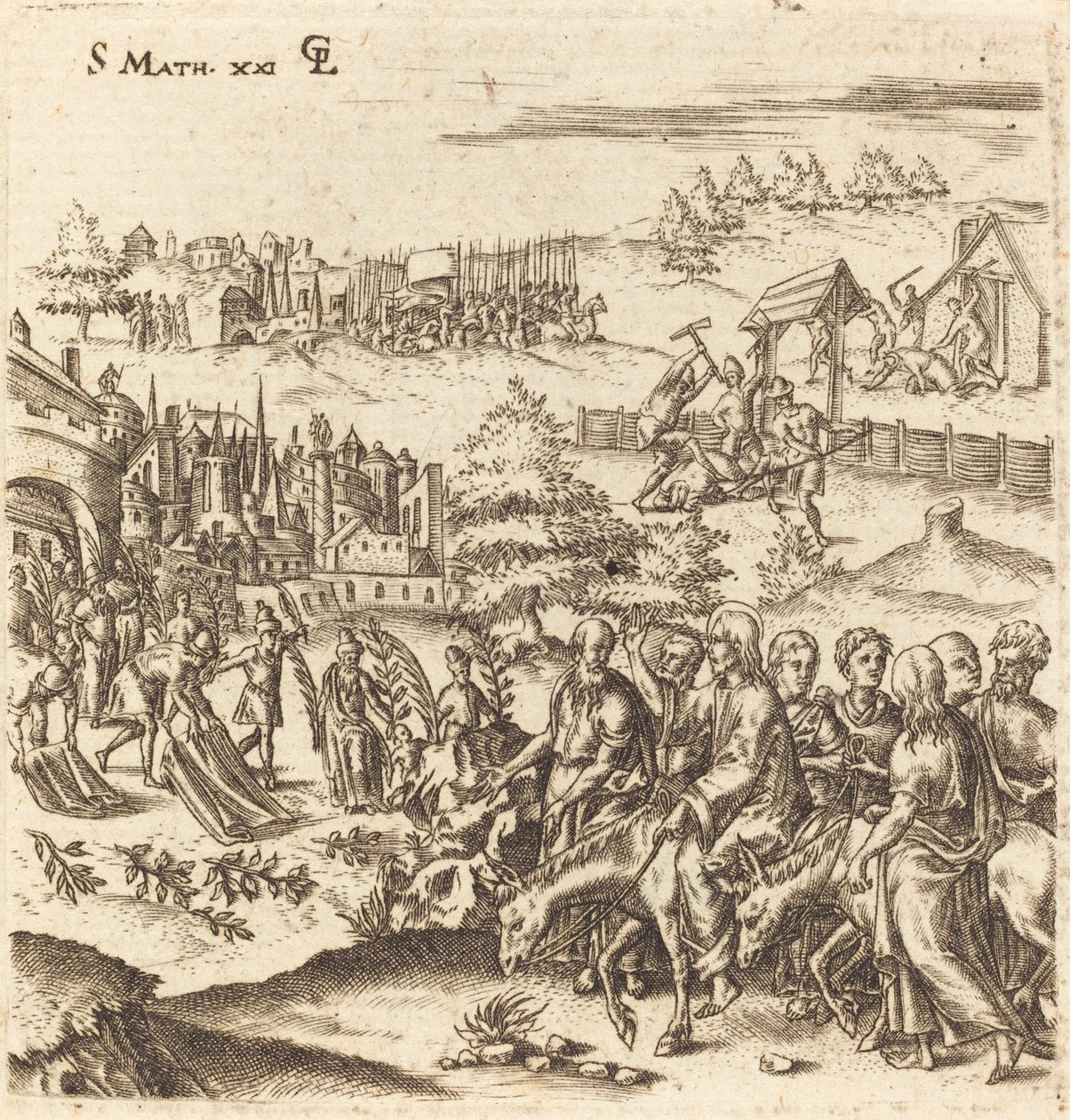 Der Einzug in Jerusalem von Leonard Gaultier