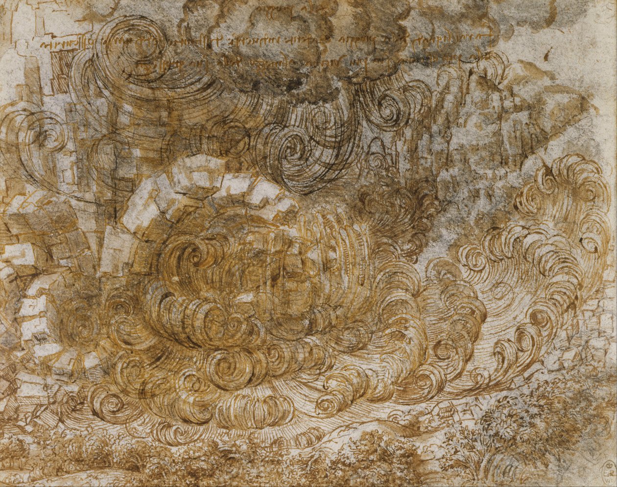 Eine Sintflut von Leonardo da Vinci