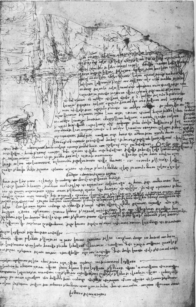Fol.145v-b, Seite aus Da Vincis Notizbuch von Leonardo da Vinci