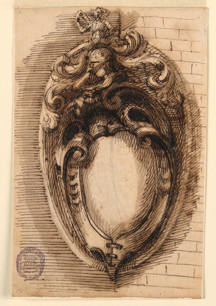 Entwurf für ein Wappenschild von Leonardo Scaglia