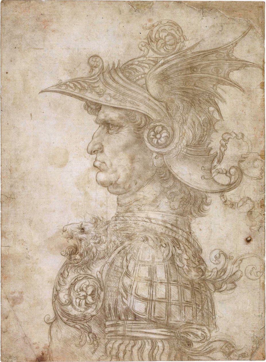 Büste eines Kriegers von Leonardo da Vinci