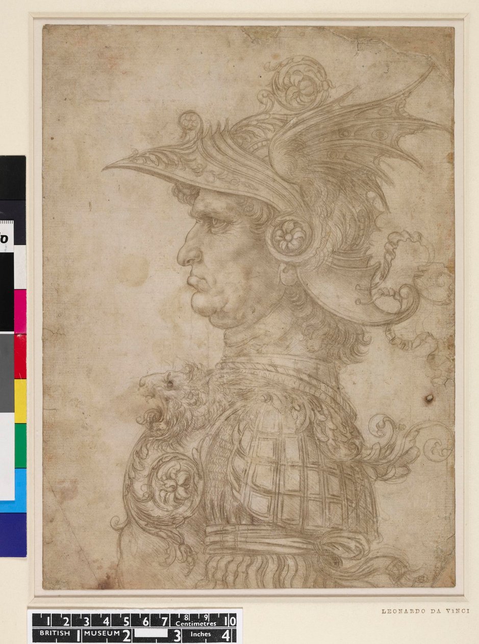 Büste eines Kriegers von Leonardo da Vinci
