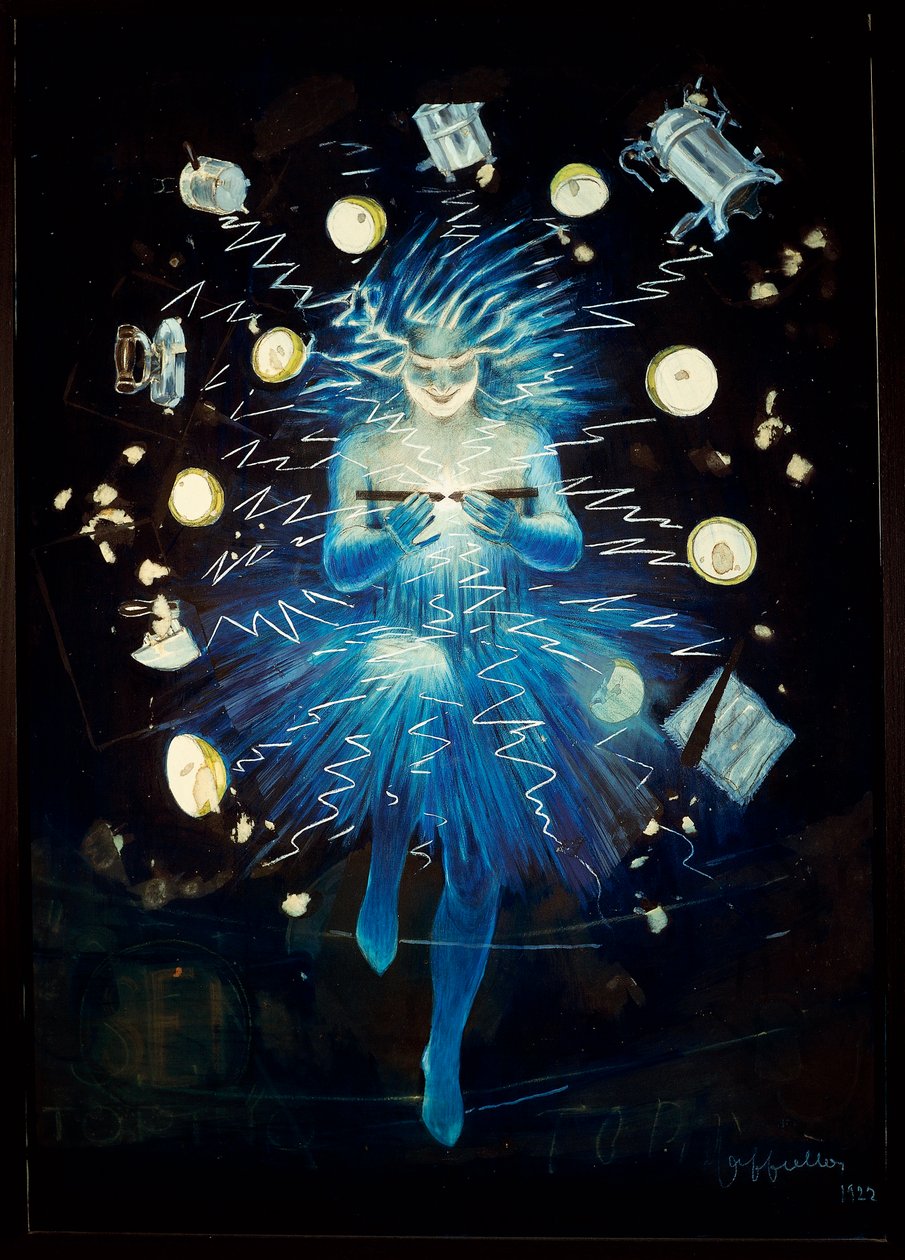 Entwurf für ein Plakat für ein Elektrogerät von Leonetto Cappiello