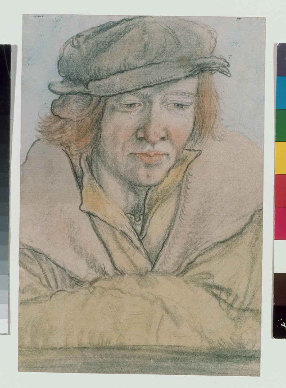Porträt eines jungen Mannes mit Mütze von Leonhard Beck