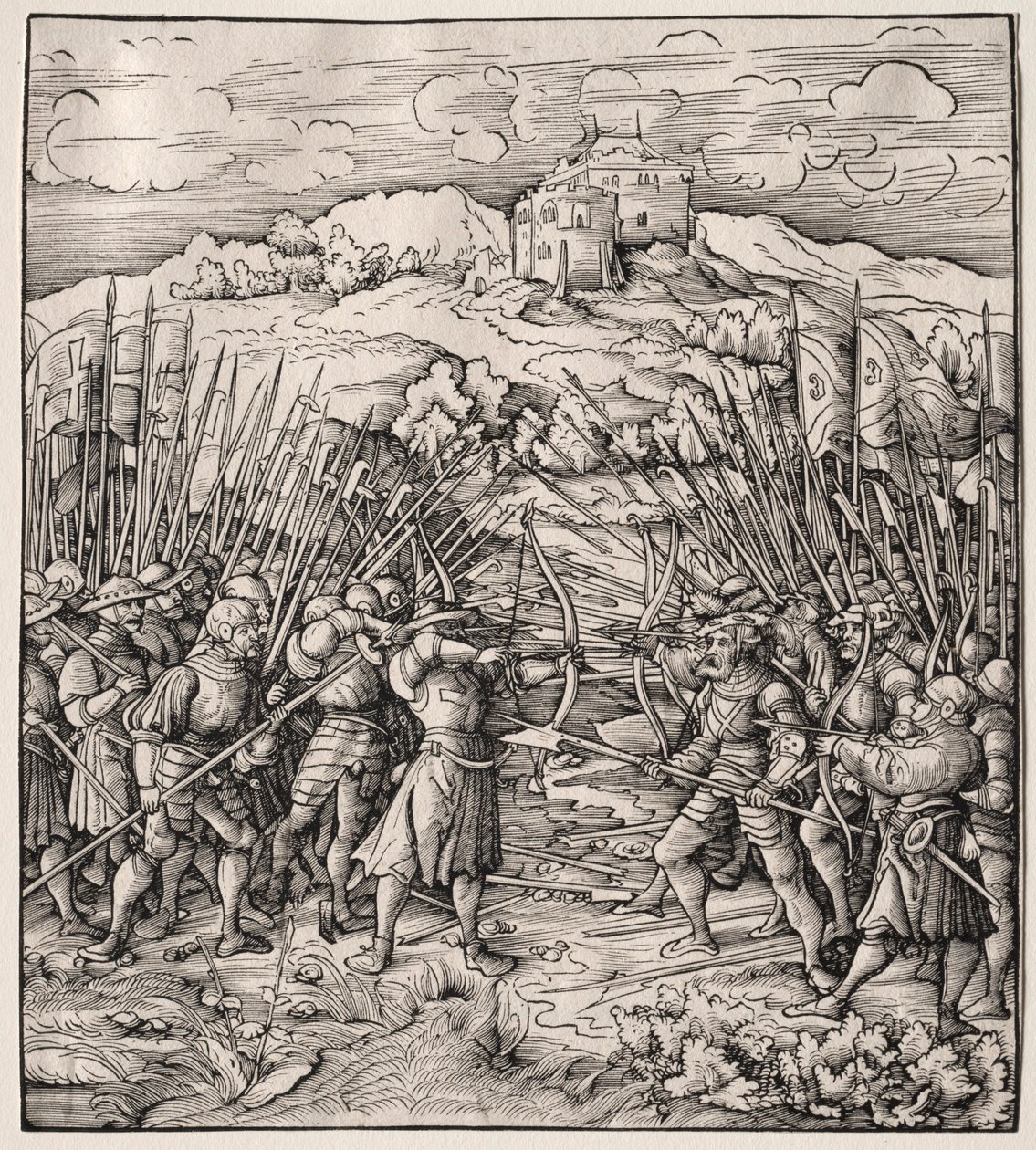 Die Schlacht gegen die Blaue Kompanie, 1512-1518 von Leonhard Beck