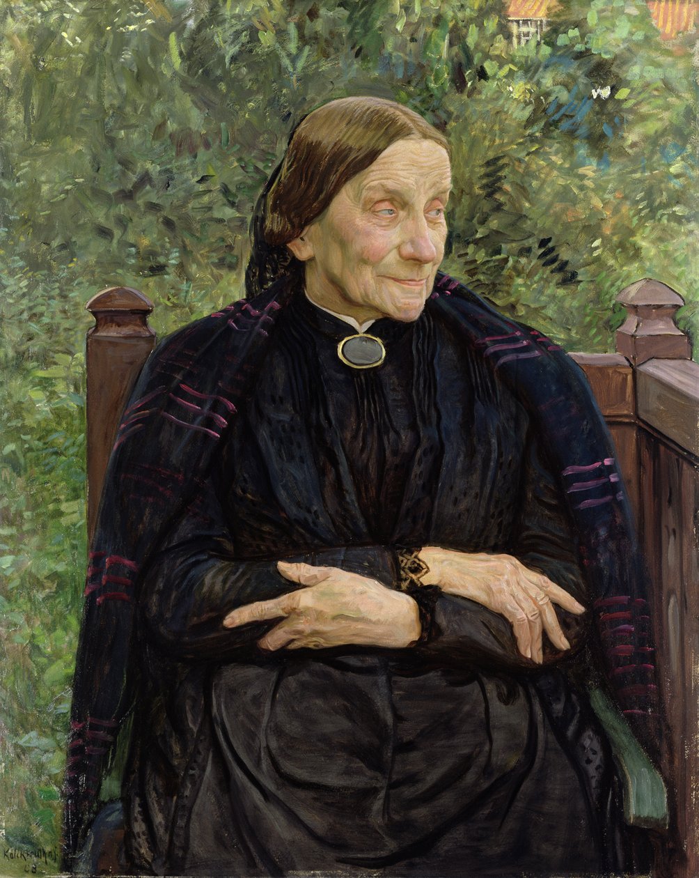 Lichtwarks Mutter, 1908 von Leopold Karl Walter von Kalckreuth
