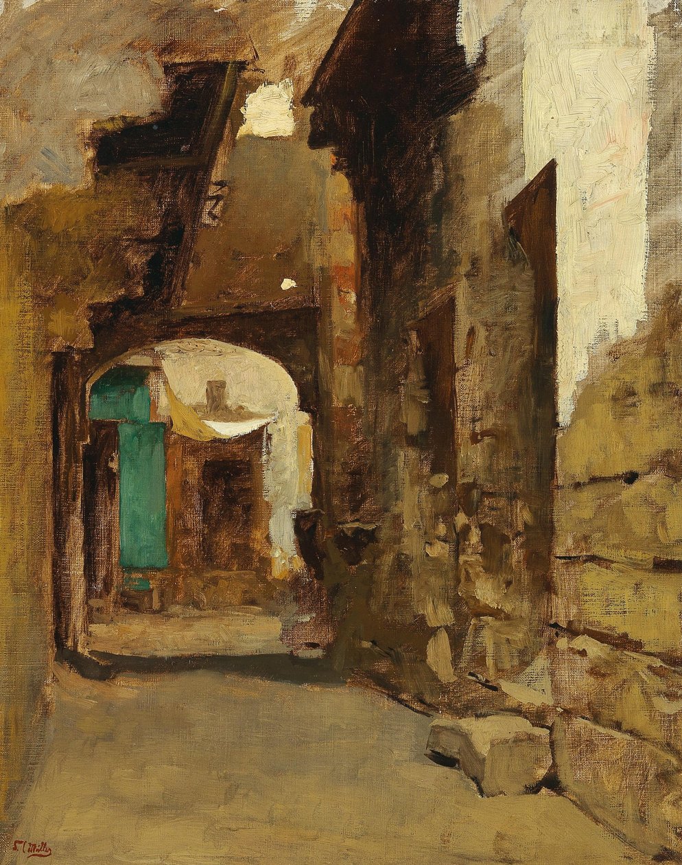 Orientalische Straße von Leopold Muller