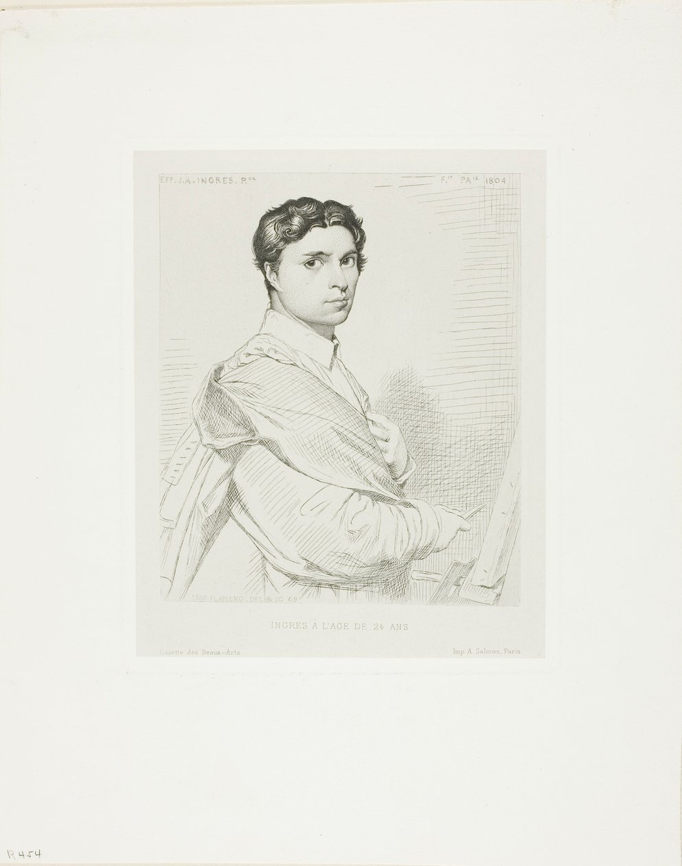 Ingres im Alter von vierundzwanzig von Leopold Flameng
