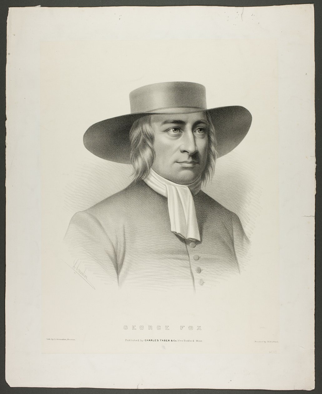 George Fox von Leopold Grozelier