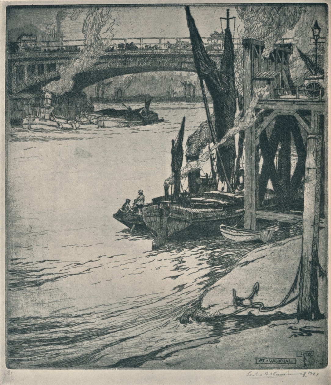 In Vauxhall, 1925 von Leslie Matthew Ward