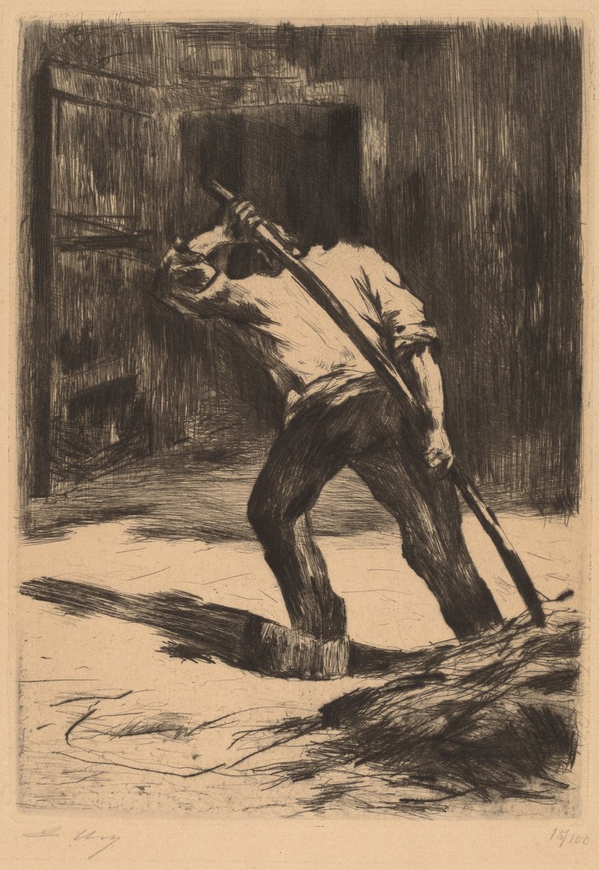 Auf dem Boden der Scheune von Lesser Ury