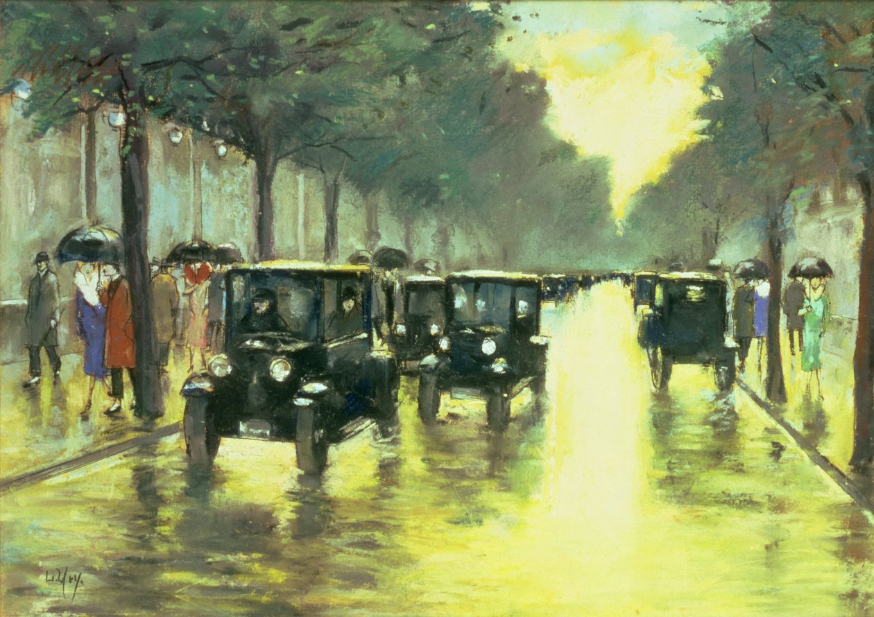 Straßenszene von Lesser Ury