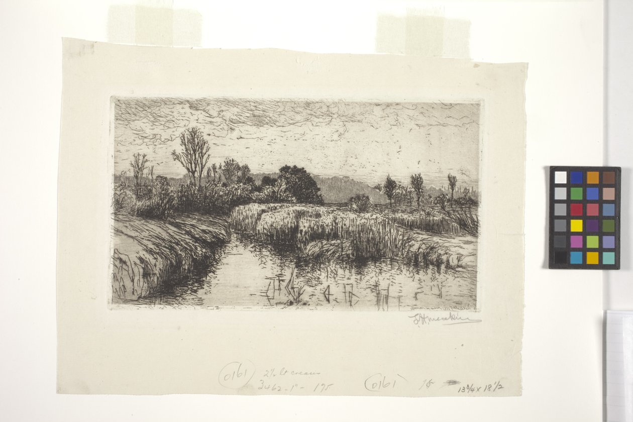 Nachmittag im März, Schleissheim, Bayern von Lewis Henry Meakin