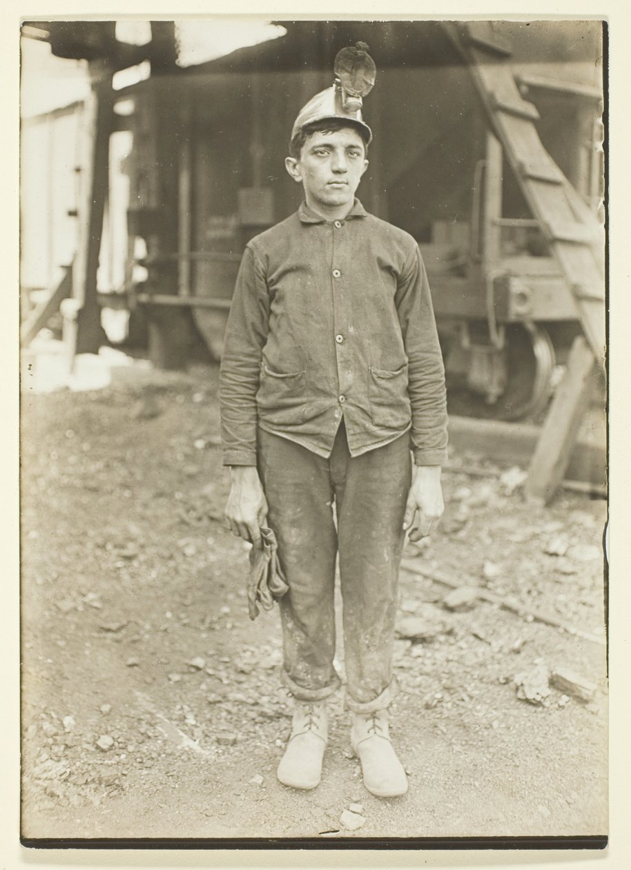 Fahrer in einer Kohlenmine in Pennsylvania von Lewis Wickes Hine