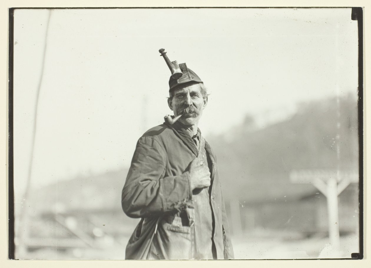 Walisischer Kohlenbergmann, West Virginia Mine von Lewis Wickes Hine