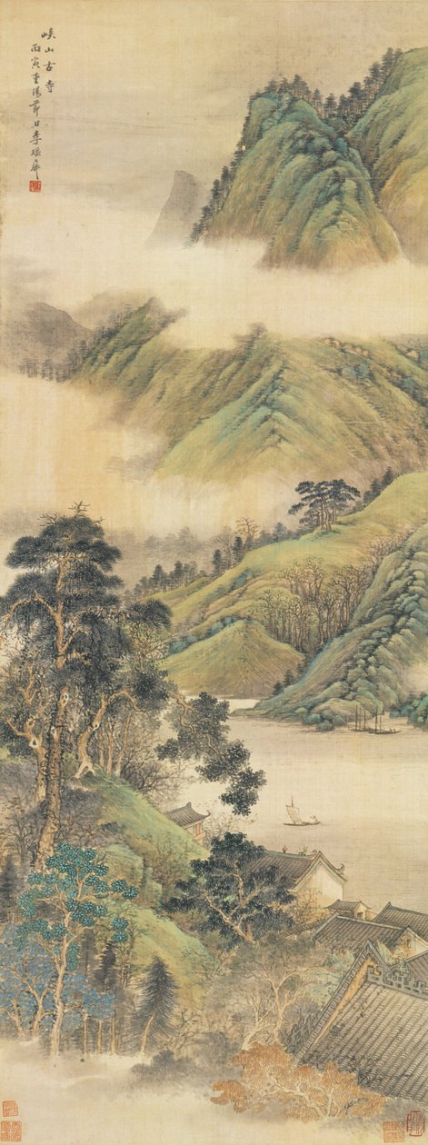 Alter Tempel zwischen Bergen und Tälern von Li Yaoping