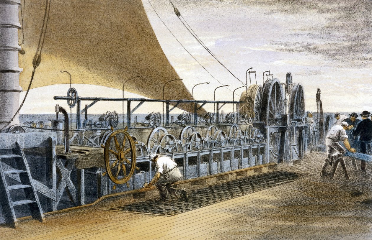 Kabelverlegung an Bord von Brunels 