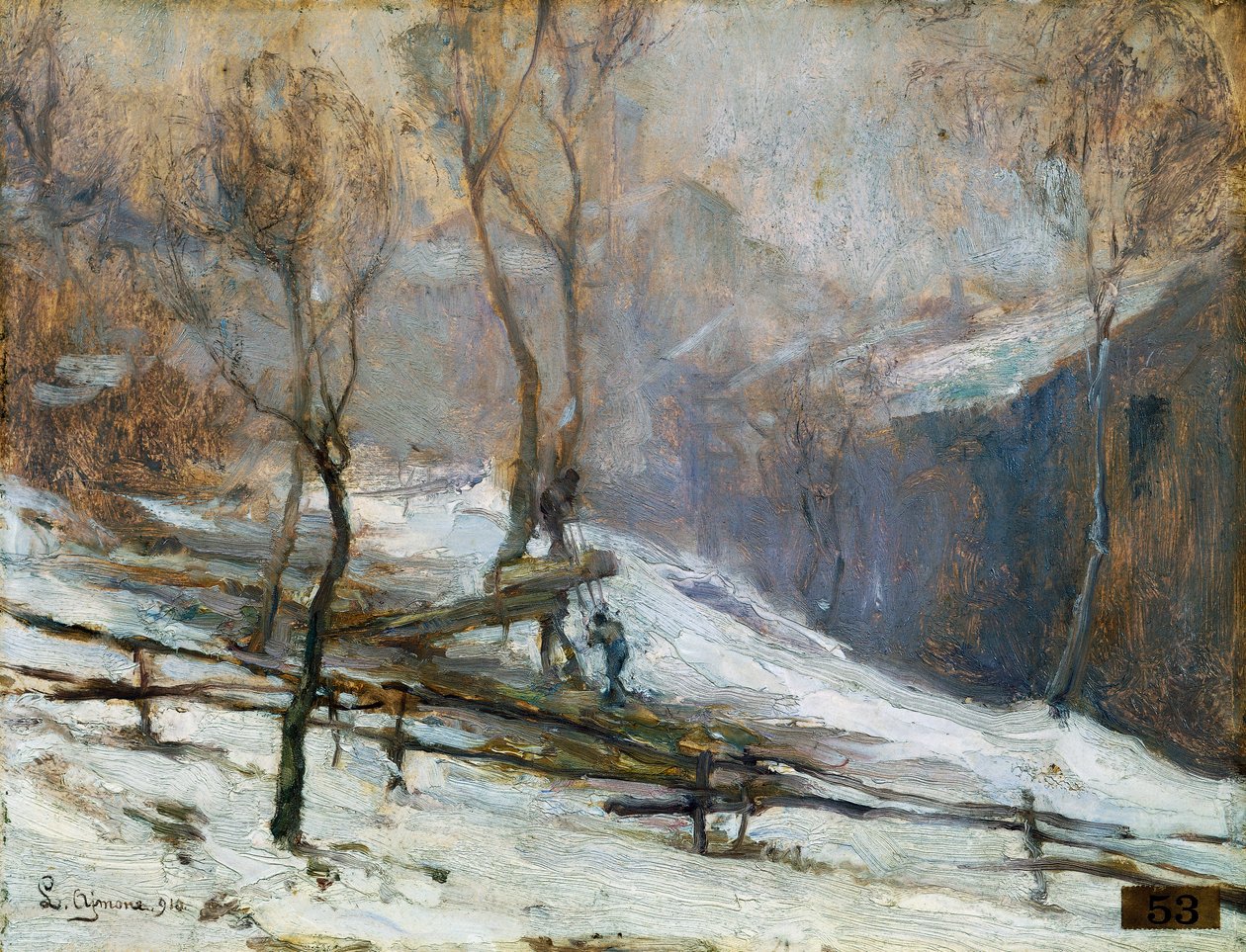 Schnee (Impression) von Lidio Ajmone