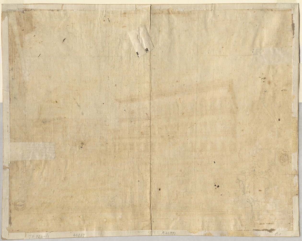 Kartusche verso, 1664 von Lievin Cruyl
