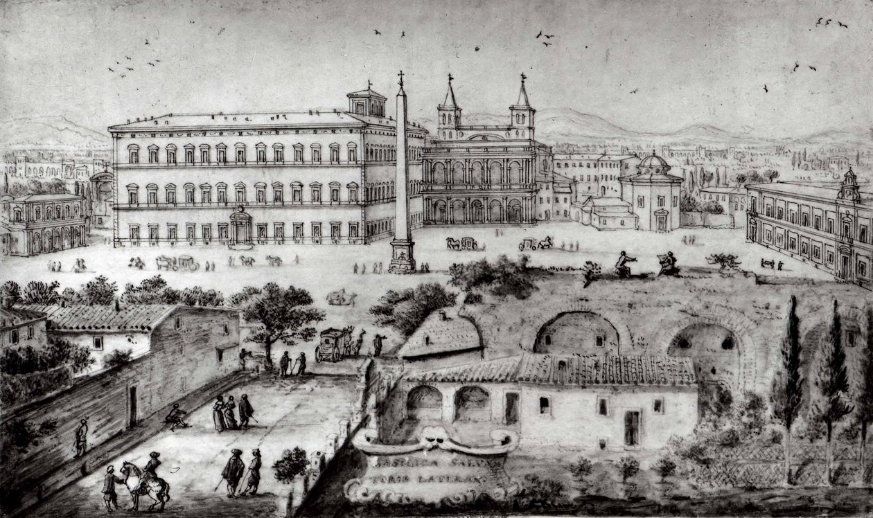 Ansicht von Lateran, Rom, 1672-73 von Lievin Cruyl