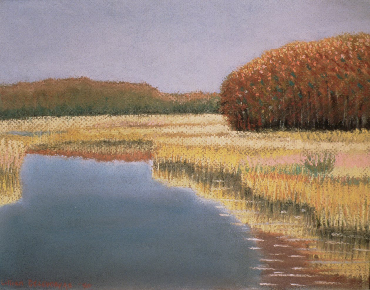 Herbst in Neuengland, 1990 von Lillian Delevoryas