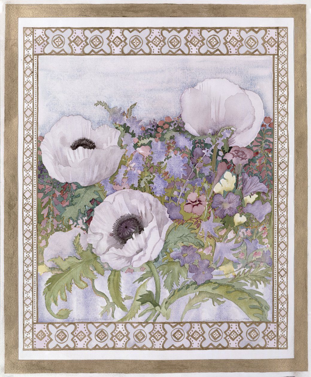 Salcombe Mohnblumen von Lillian Delevoryas