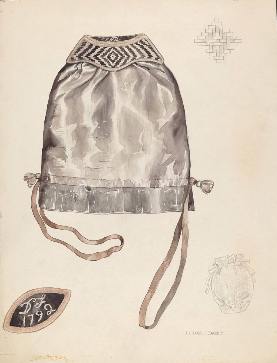 Tasche, ca. 1937 von Lillian Causey