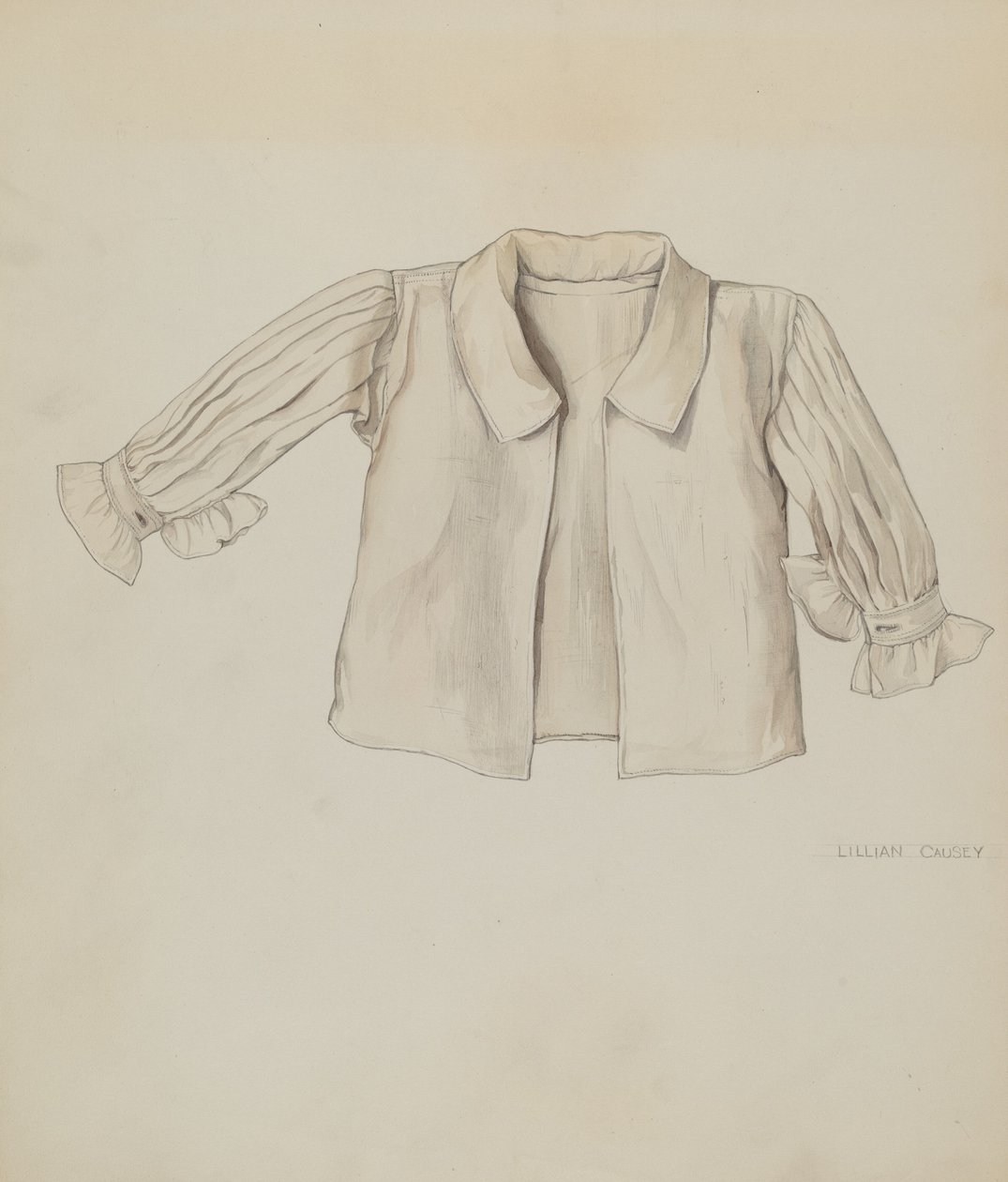 Quäker-Babyhemd, ca. 1937 von Lillian Causey