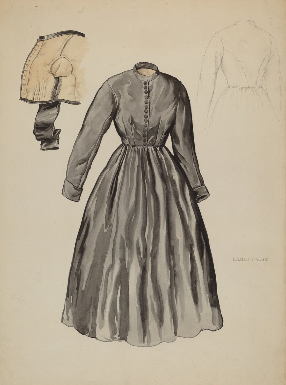 Quäkerkleid, ca. 1937 von Lillian Causey