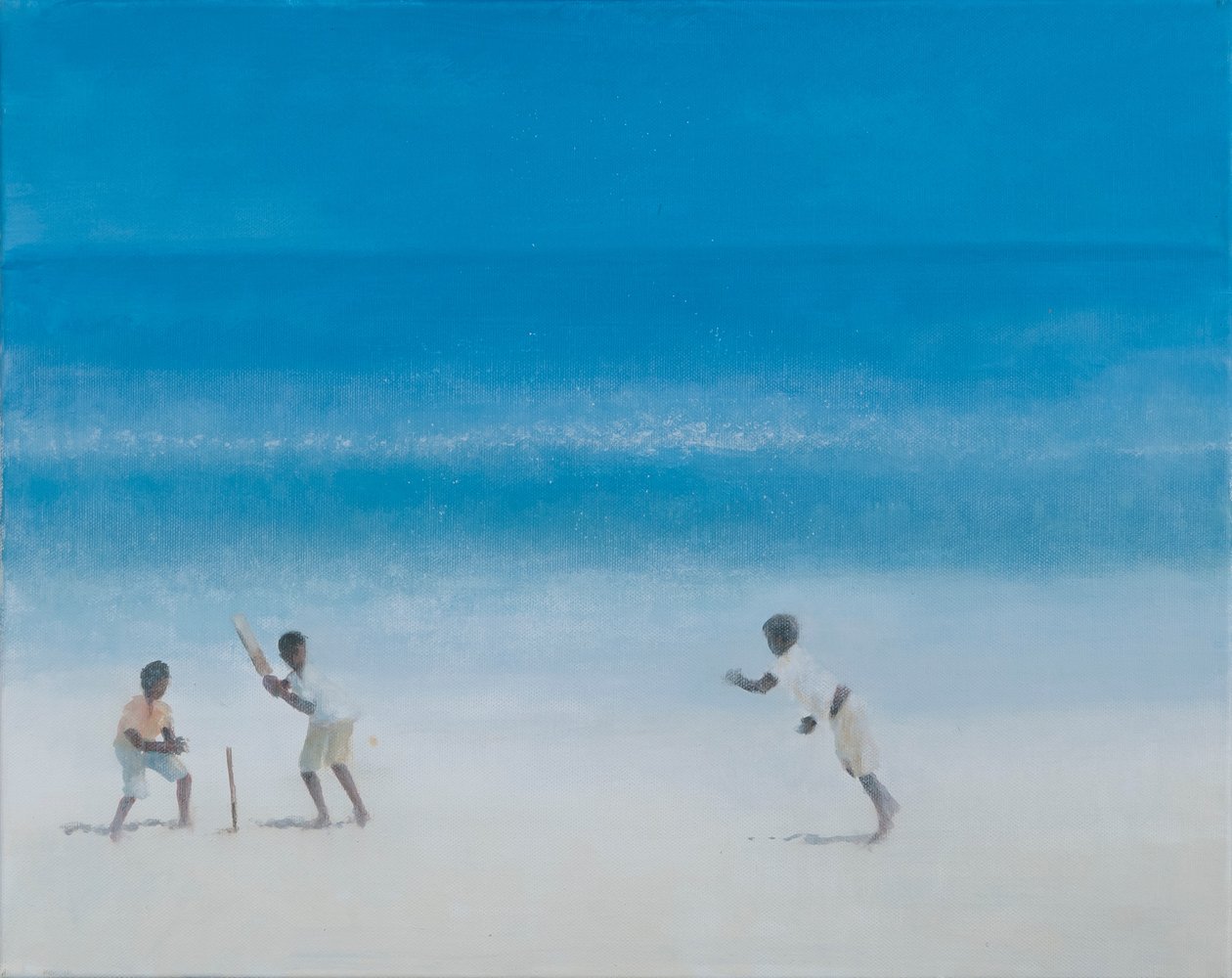 Cricket am Strand, 2012 von Lincoln Seligman
