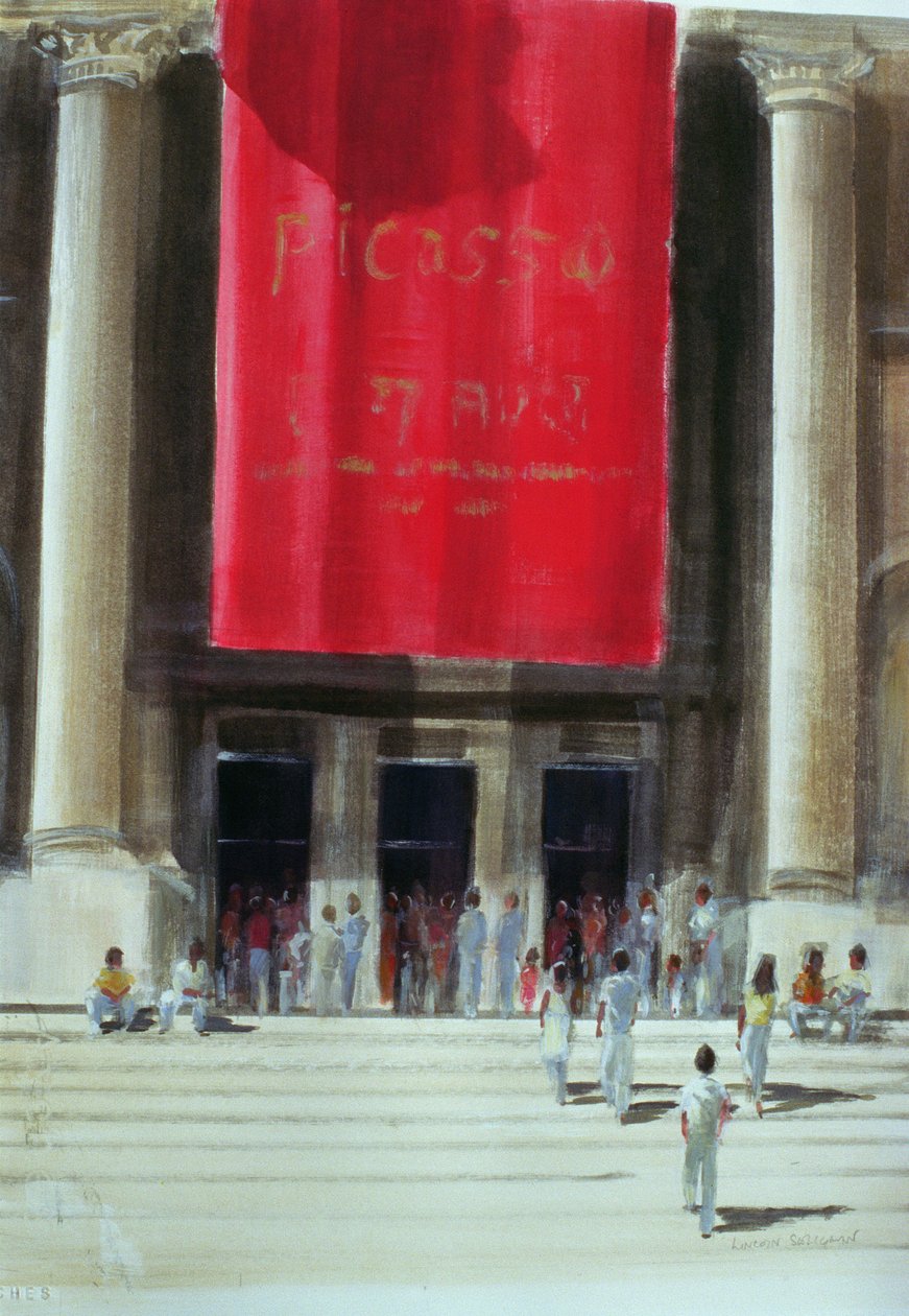 Eingang zum Metropolitan Museum, New York City, 1990 von Lincoln Seligman