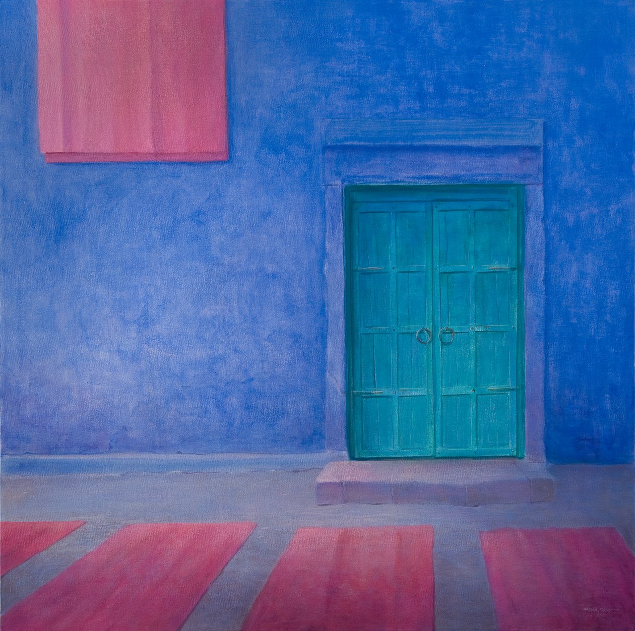 Grüne Tür Jodhpur, 2010 von Lincoln Seligman