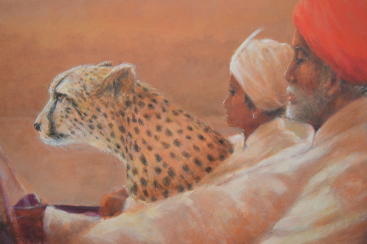Maharadscha, Junge und Gepard 2 von Lincoln Seligman