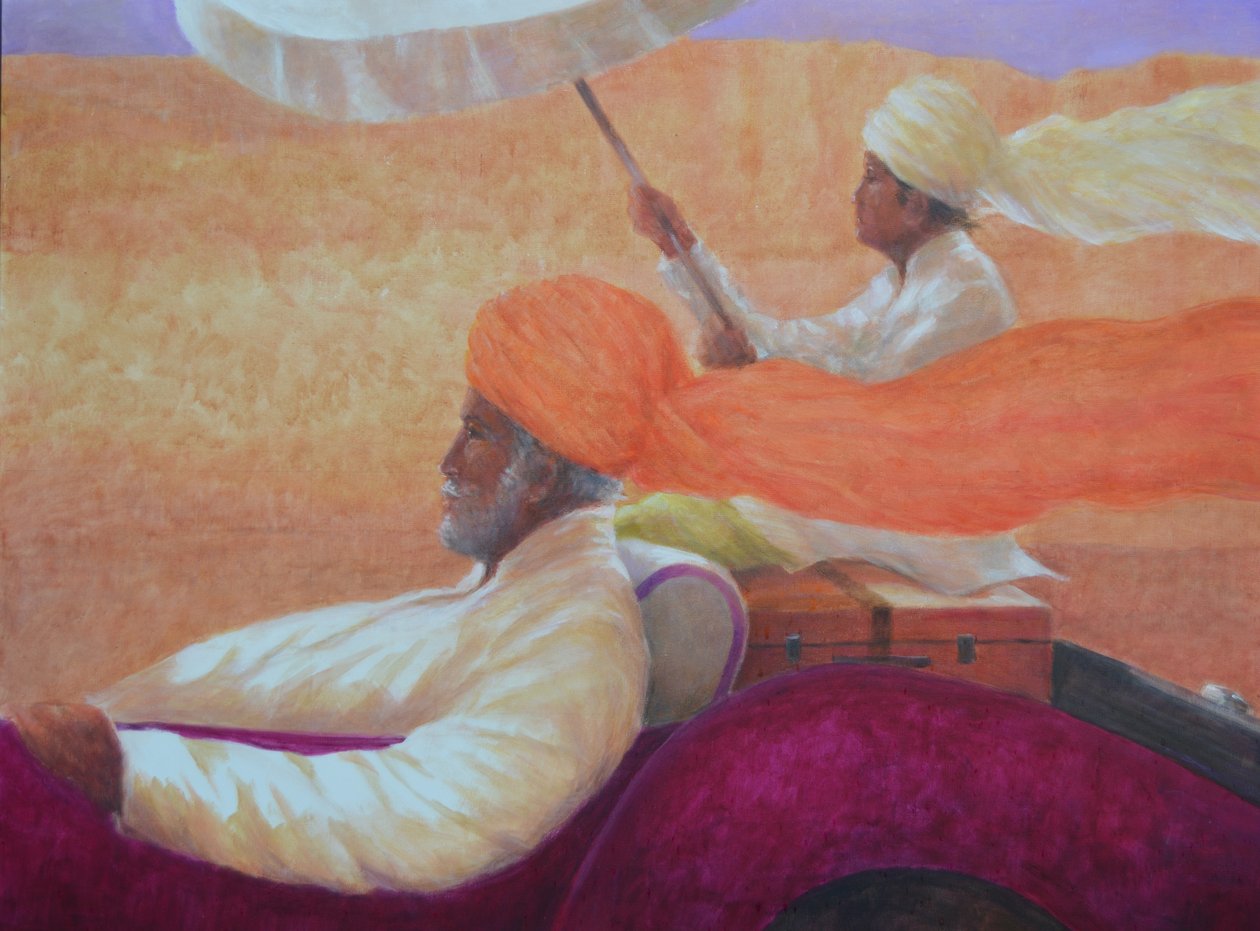Maharadscha und Schirm von Lincoln Seligman