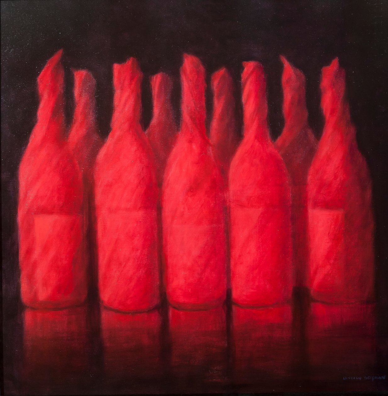 Rot eingewickelter Wein, 2012 von Lincoln Seligman