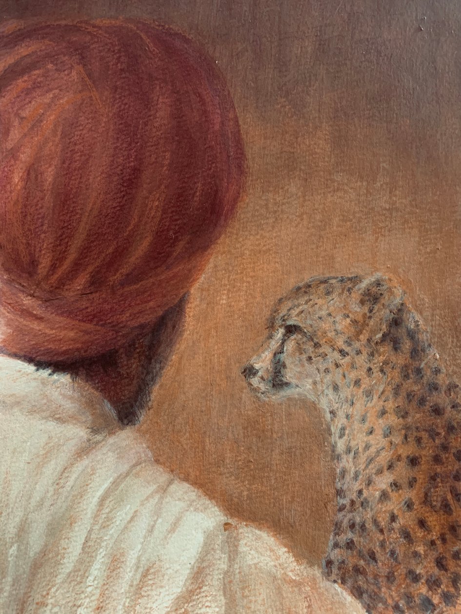 Mann + Gepard 1 von Lincoln Seligman