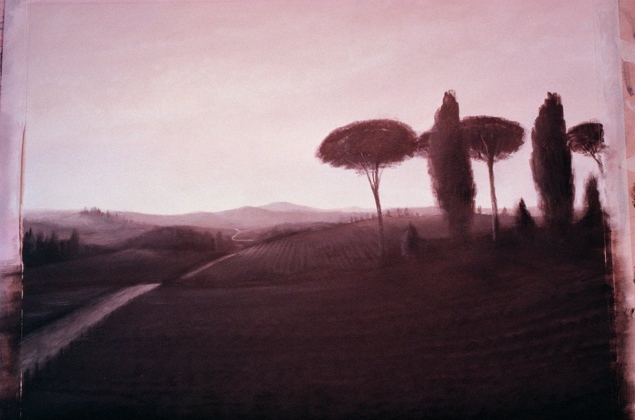 Toskanische Landschaft, 1992 von Lincoln Seligman
