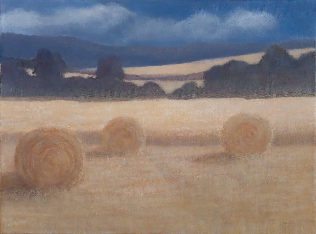 Zwei Heuballen, 2012 von Lincoln Seligman