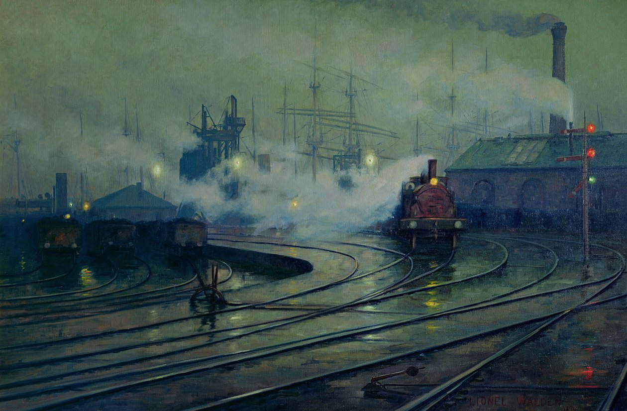 Cardiff Docks, 1896 von Lionel Walden