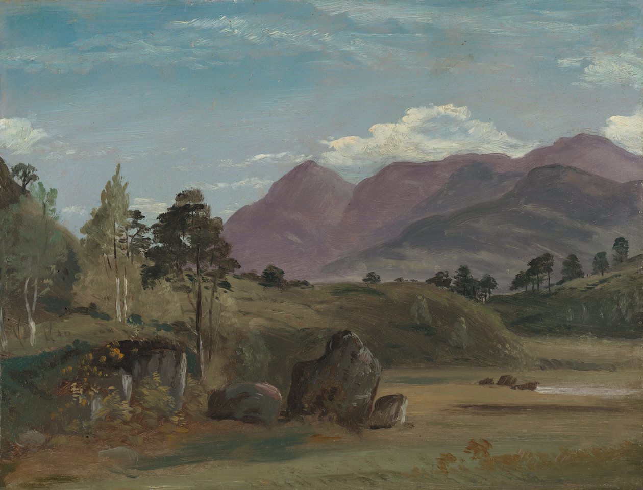 Berglandschaft, möglicherweise im Lake District von Lionel Constable