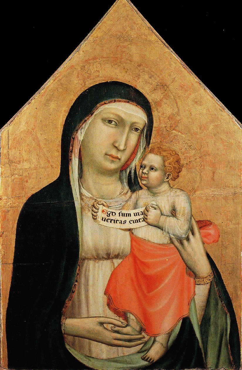 Madonna mit Kind (1310-1320) von Lippo di Benivieni