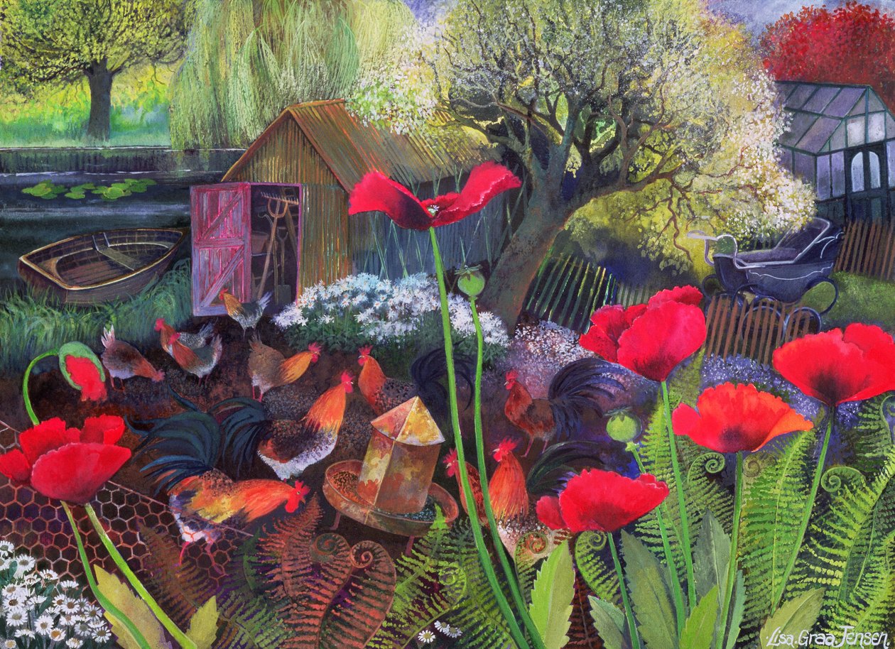 Hühnerlauf, 1994 von Lisa Graa Jensen
