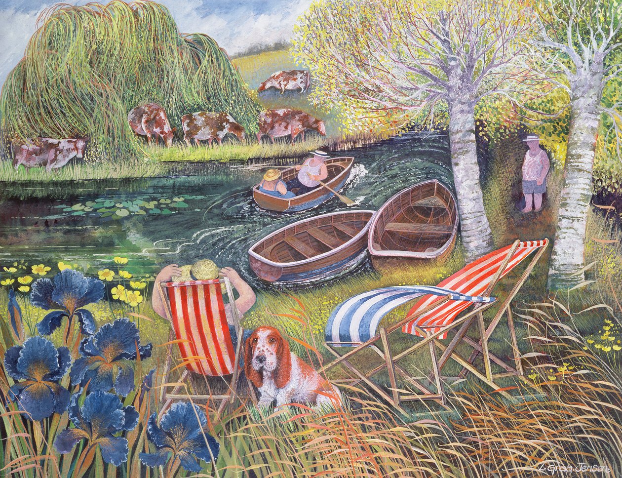 Breezy River, 1995 von Lisa Graa Jensen