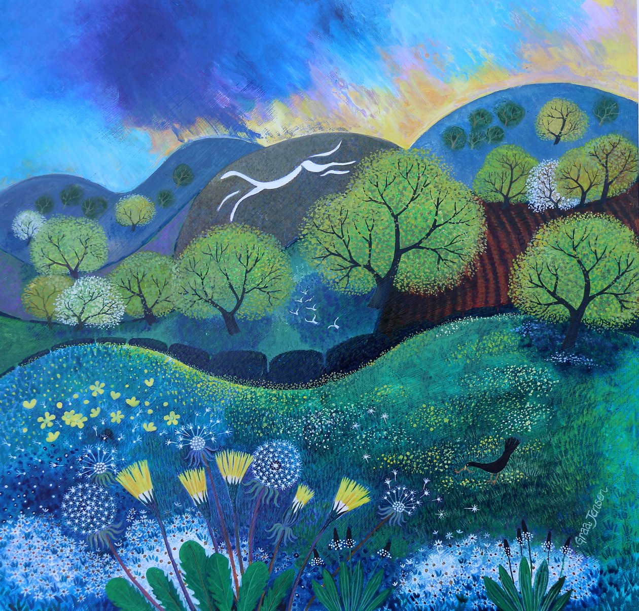 Kreidepferdhügel 2, 2023 von Lisa Graa Jensen