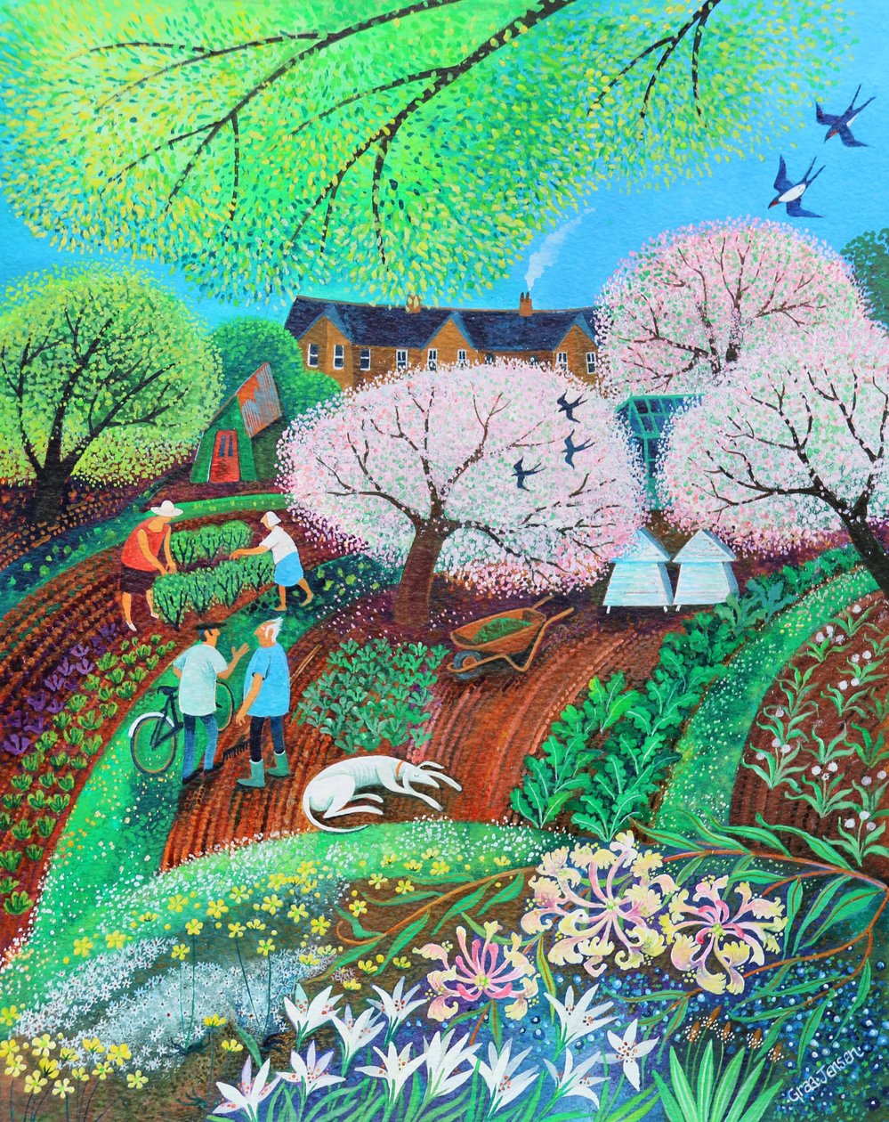 Schläfriger Hund von Lisa Graa Jensen