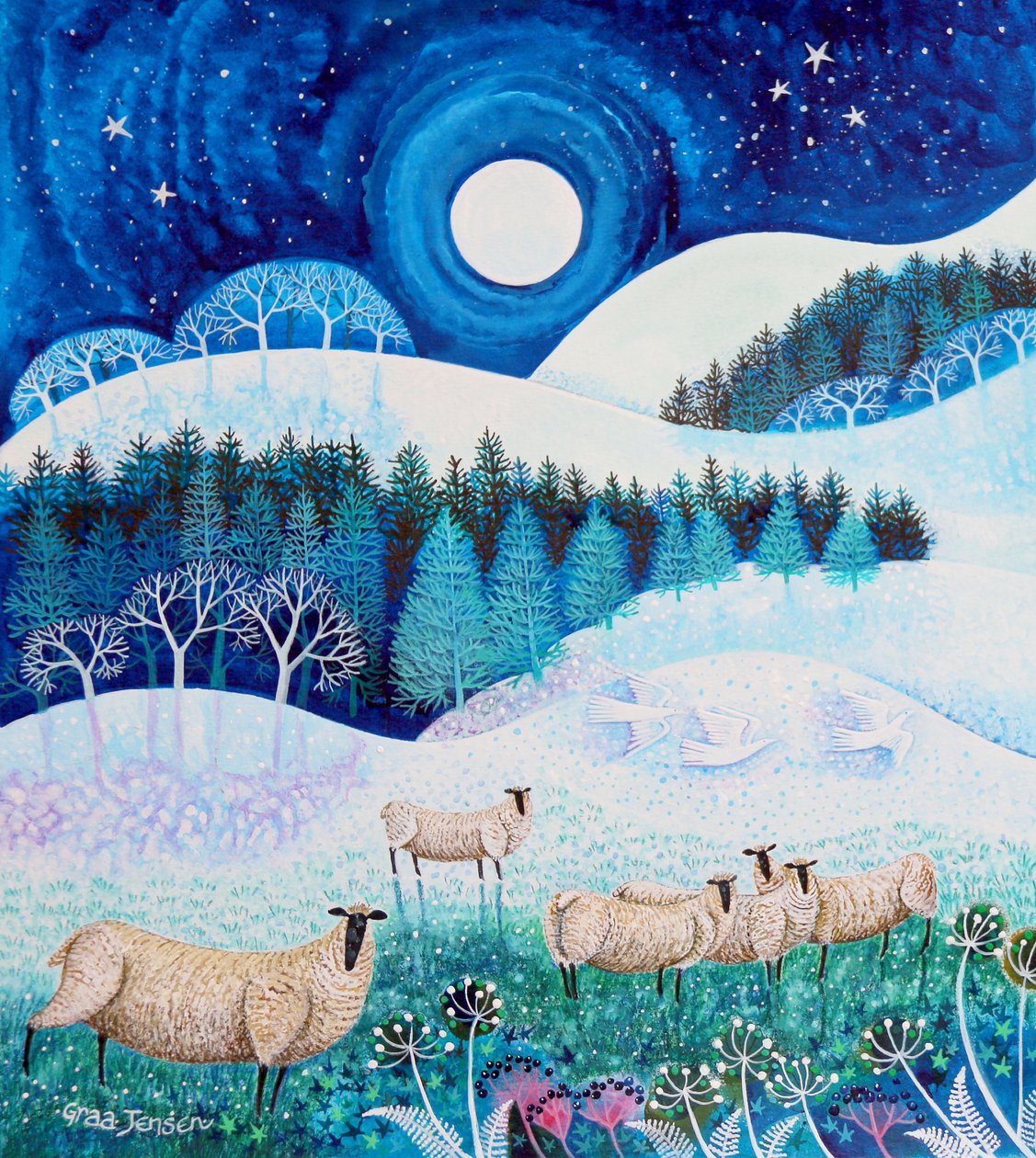 Frostiges Schaf von Lisa Graa Jensen
