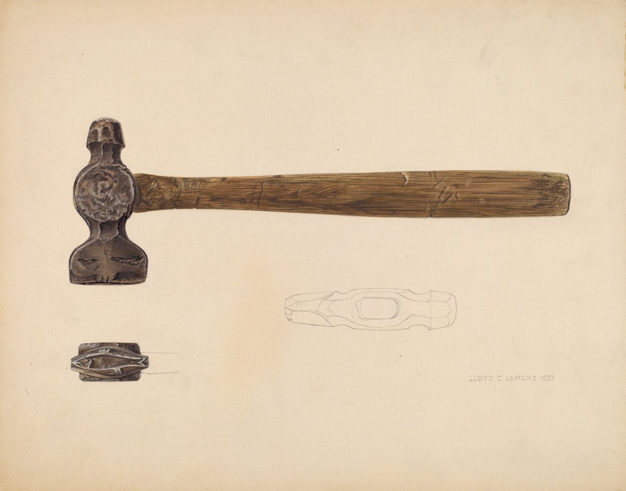 Fischmarkierer, 1937 von Lloyd Charles Lemcke