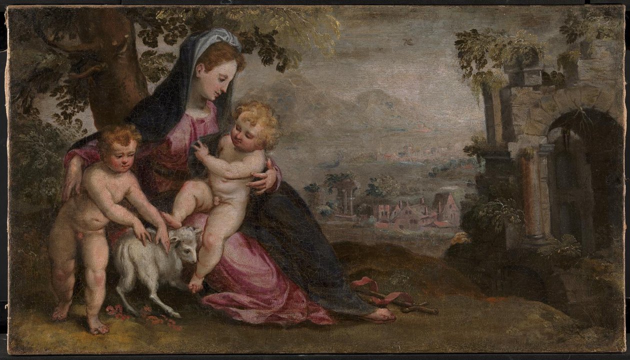 Maria mit Jesus und Johannes von Lodewijk Toeput