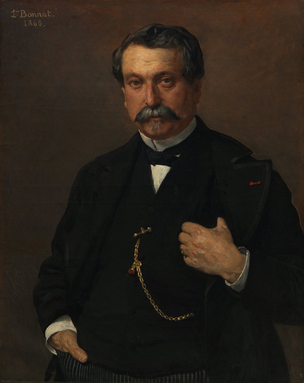 Porträt eines Mannes von Léon Bonnat